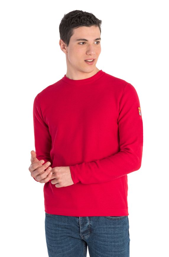 Maglia girocollo in cotone