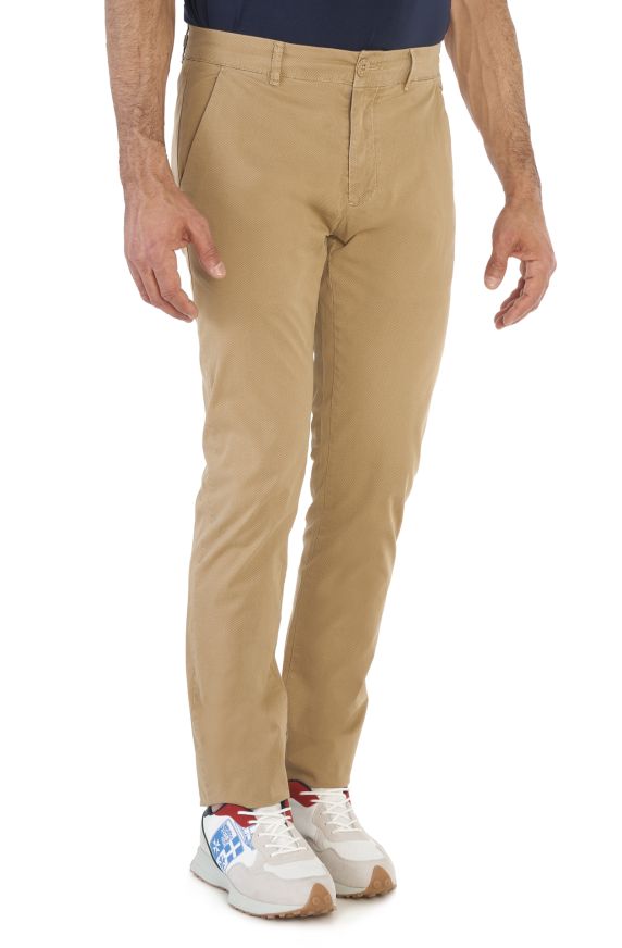 Pantalone cotone slim fit
