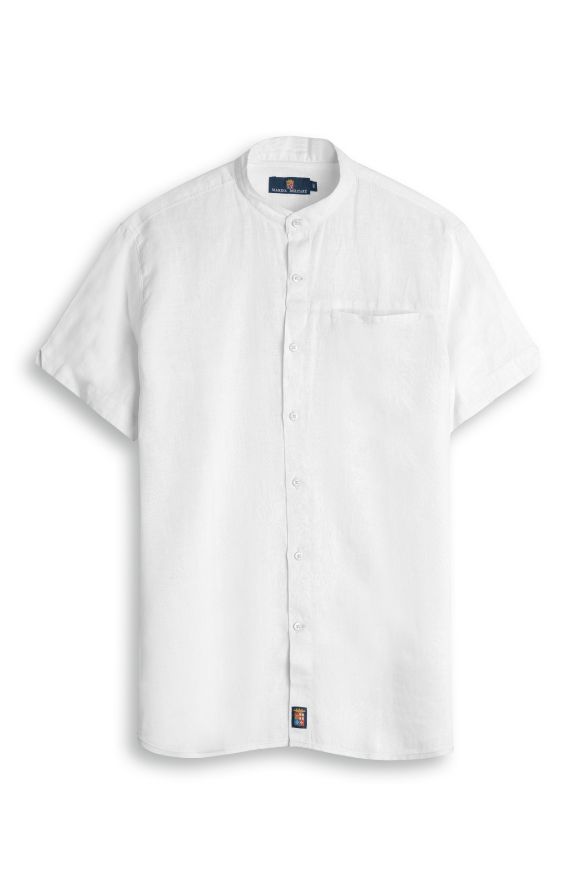 Camicia lino mezza manica