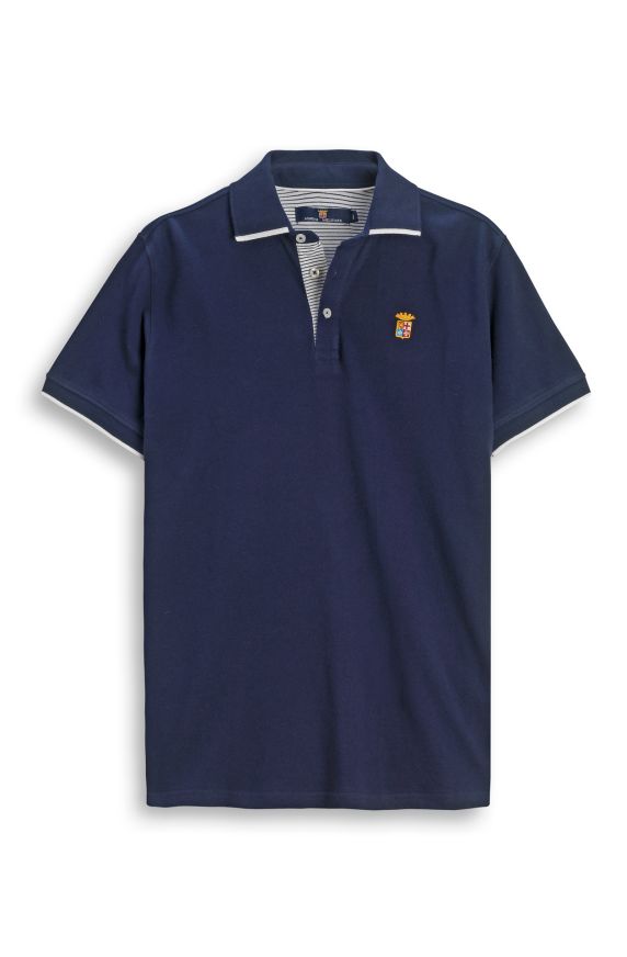 Pique cotton polo shirt