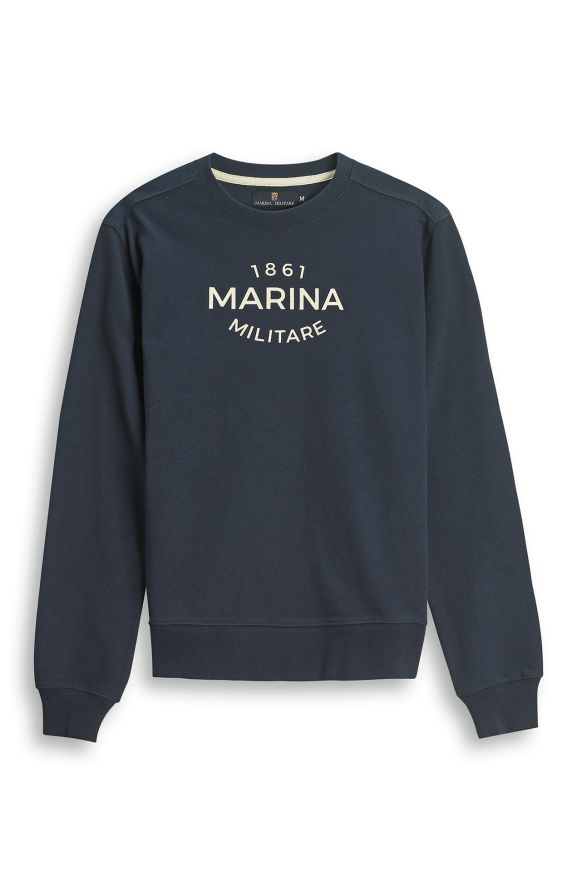 Sudadera Minilogo Marina Hombre