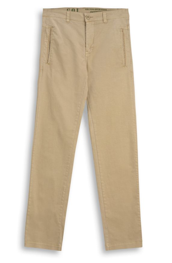 Pantalon en coton extensible