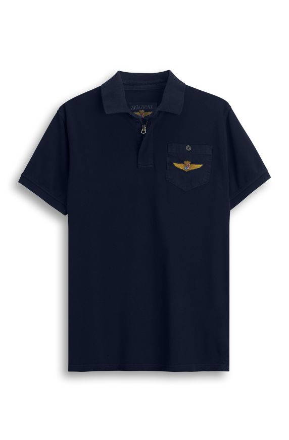 Pure cotton half sleeve polo shirt