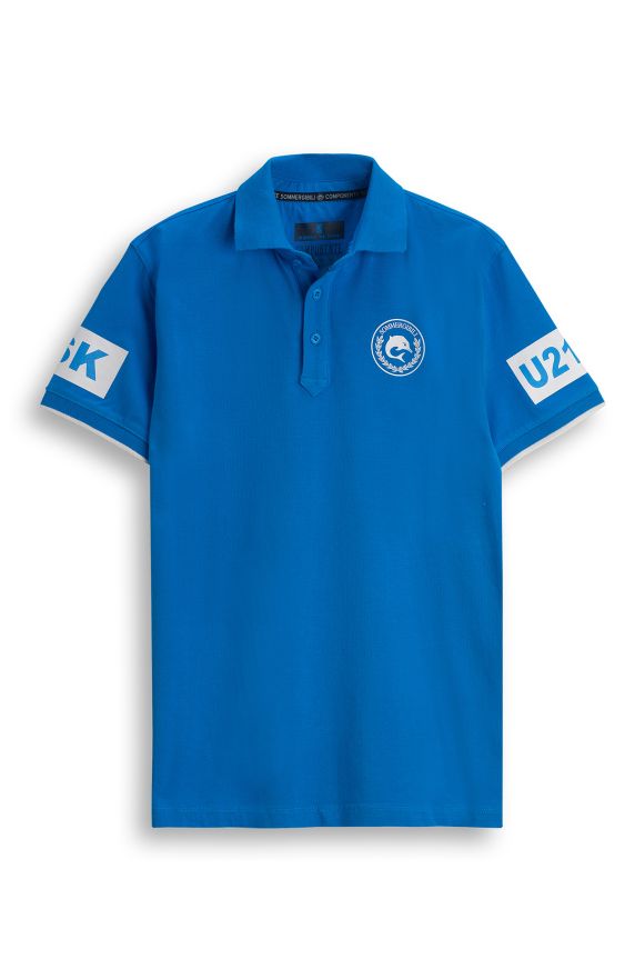 Kurzarm-Poloshirt aus Jersey