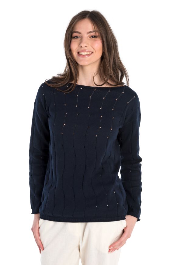 Jersey algodón cuello barco