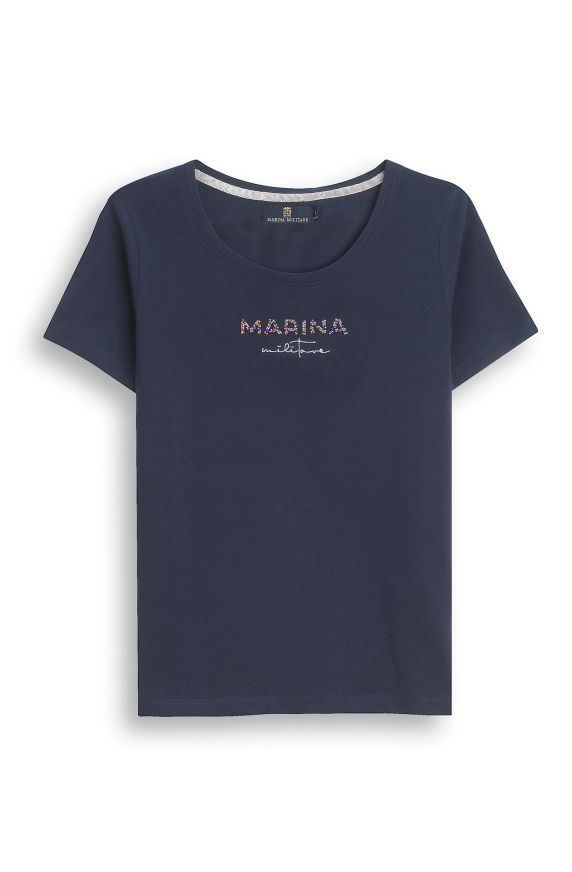 T-shirt en coton à manches mi-longues