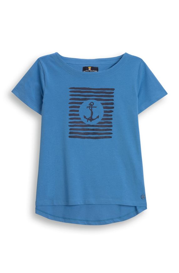 T-shirt en coton à manches mi-longues