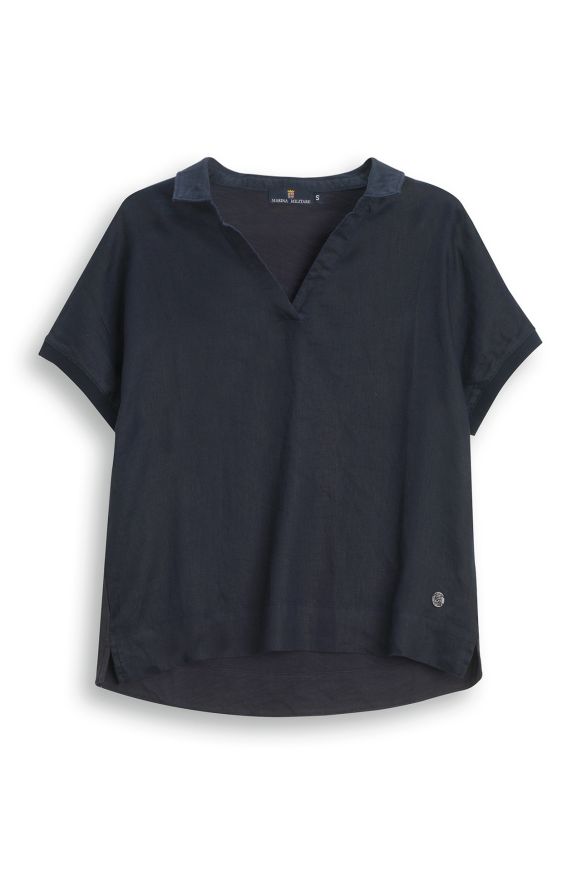 T-shirt lino e cotone