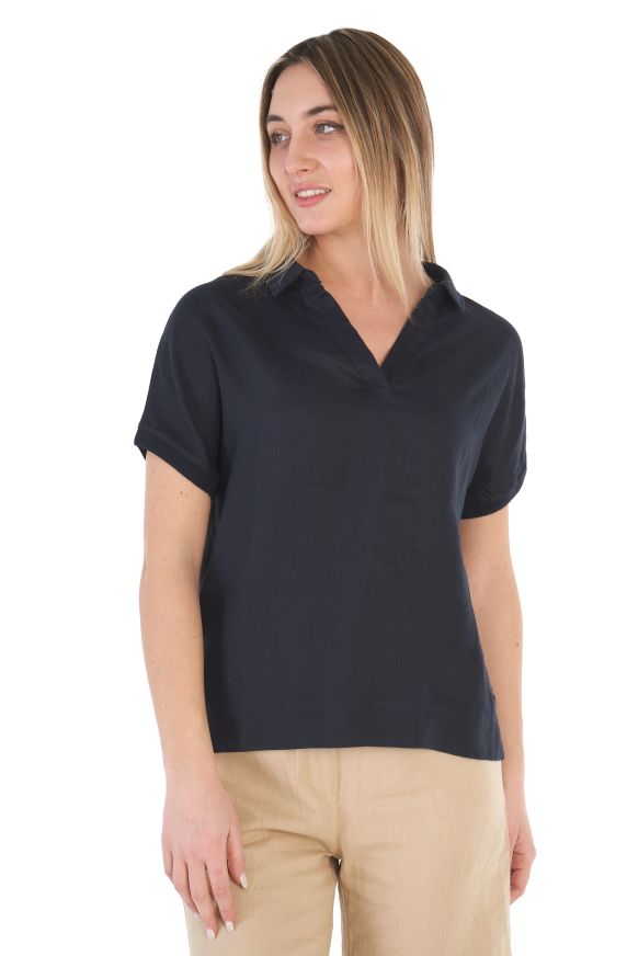 T-shirt lino e cotone