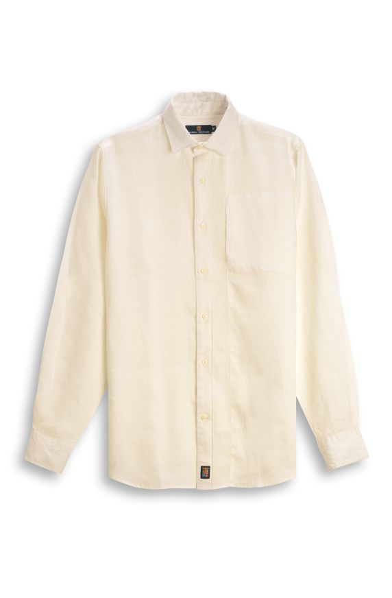 Camisa de lino de manga larga