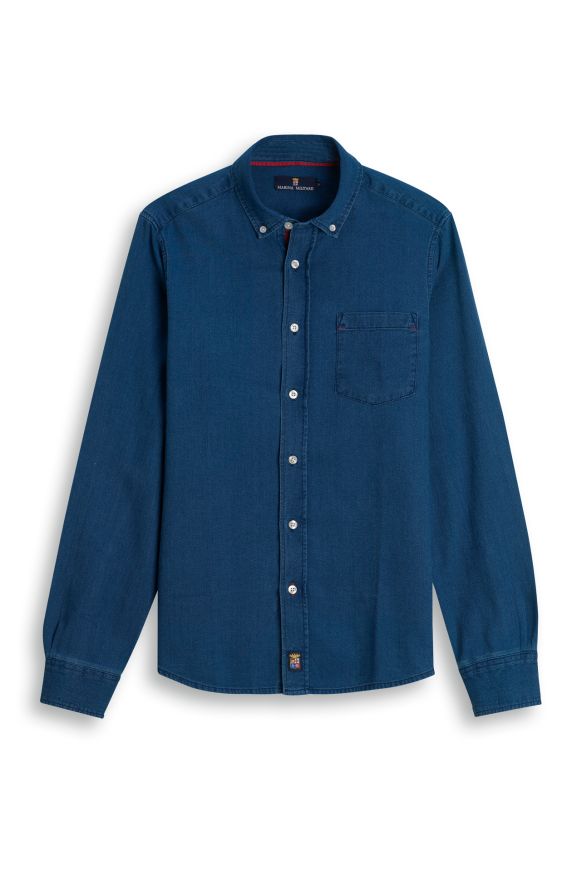 Hemd aus Denim-Baumwolle