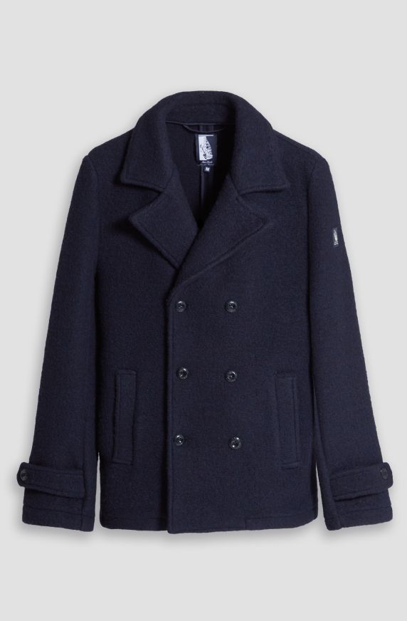 Men's Amerigo Vespucci Boiled Wool Peacoat