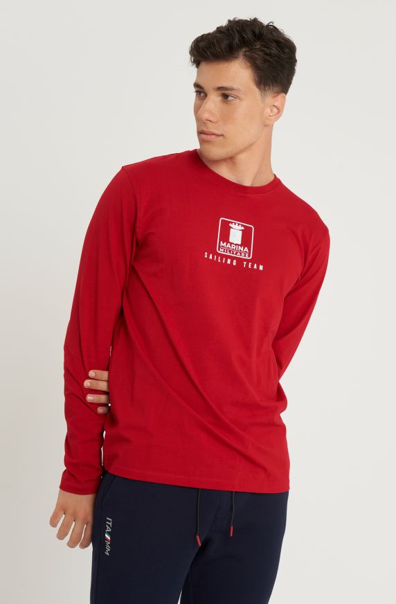 T-shirt en coton mélangé Sailing Team