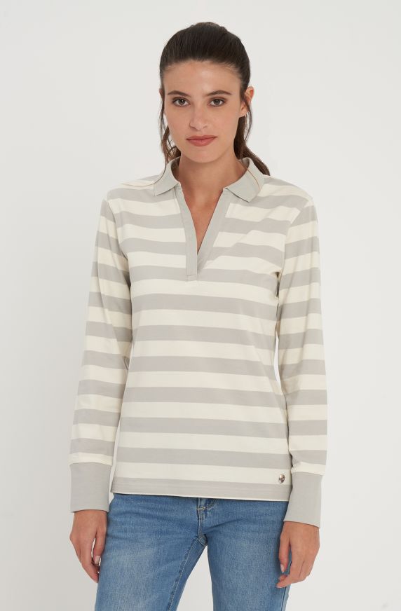 Polo in cotone elasticizzato