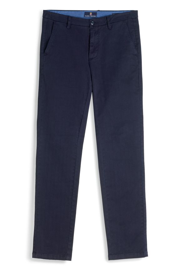 Classic line cotton trousers