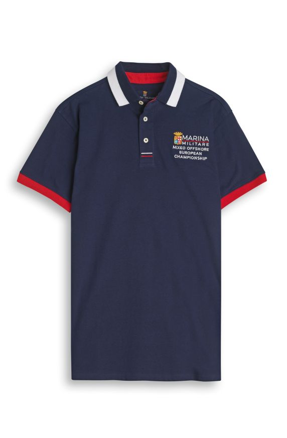 KURZARM-POLO AUS JERSEY