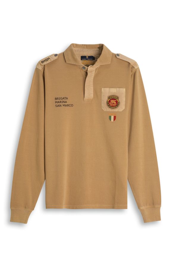 BMSM Poloshirt aus reiner Piqué-Baumwolle