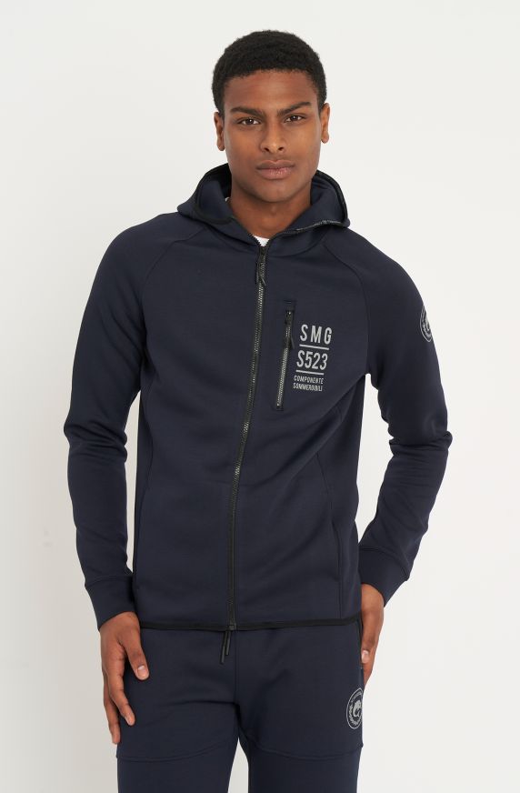 Sweat à capuche style technique
