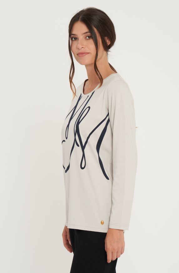 T-shirt in cotone elasticizzato