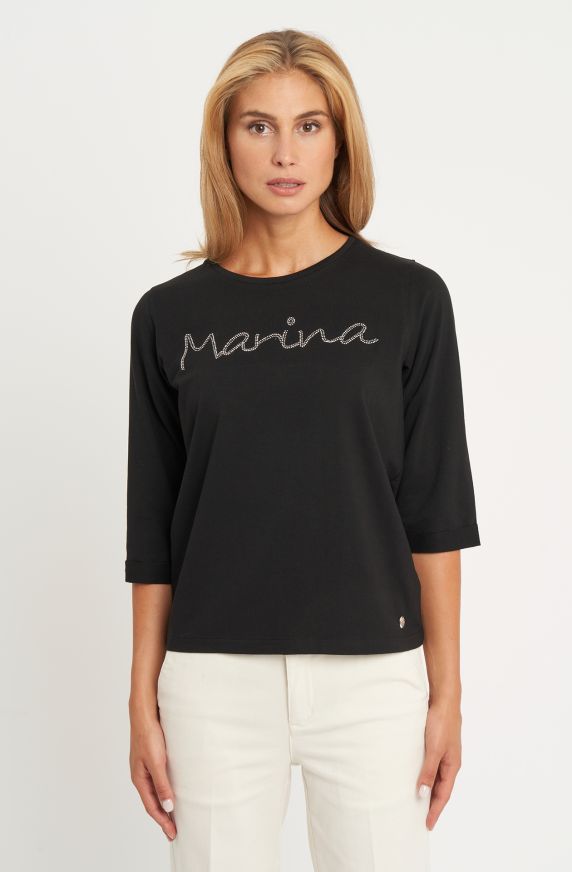 T-shirt in cotone elasticizzato