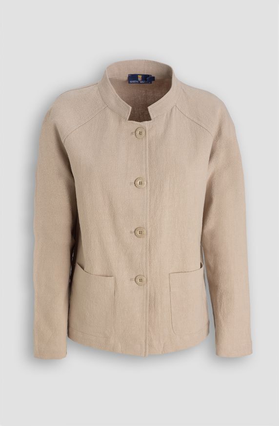 Korean jacket in linen blend