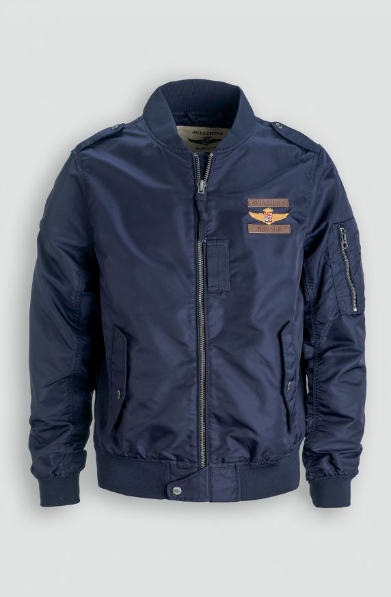 Naval Aviation nylon bomber jacket