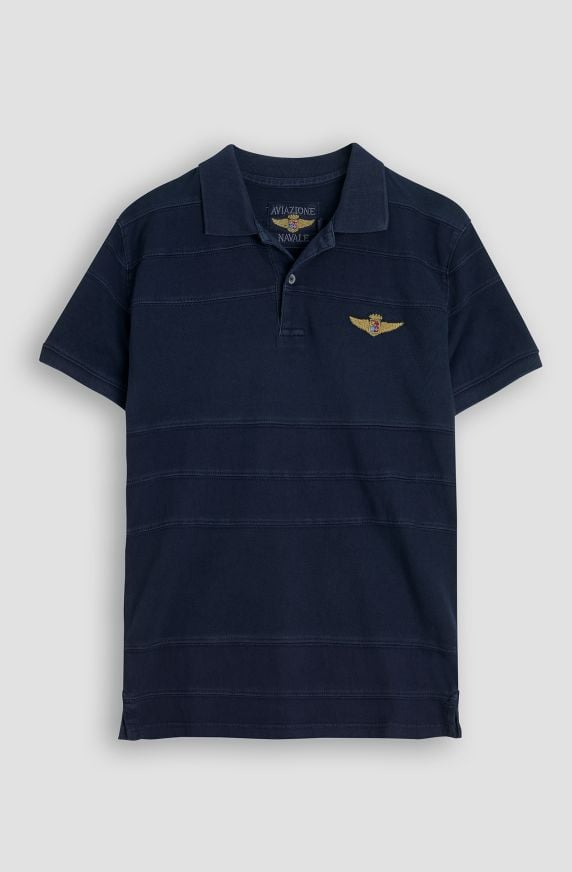 Piquet cotton polo shirt