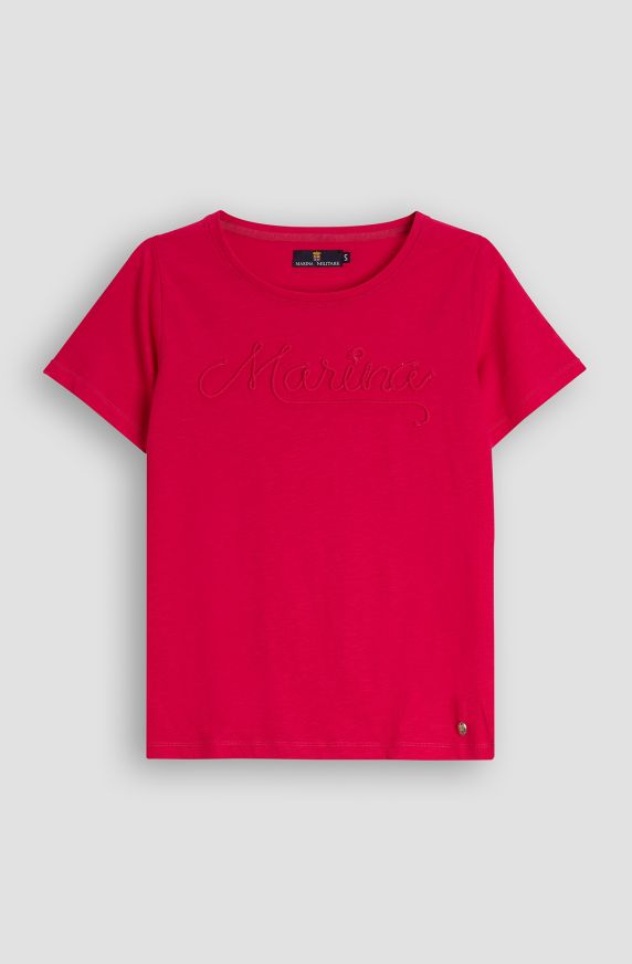 T-shirt in cotone slub