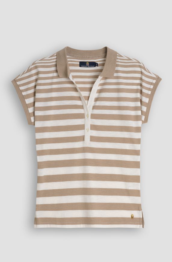 Polo in cotone slub