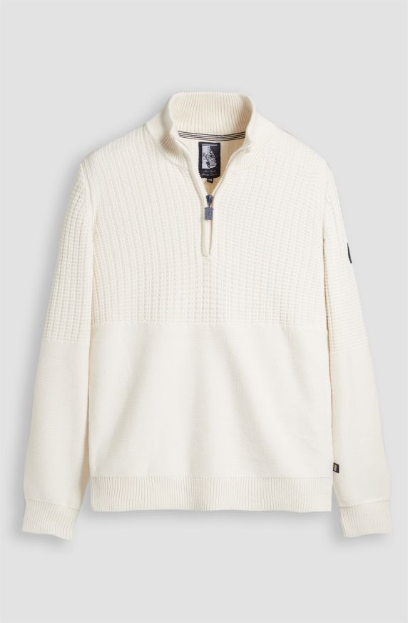 Maglione da uomo Amerigo Vespucci in caldo cotone mezza zip