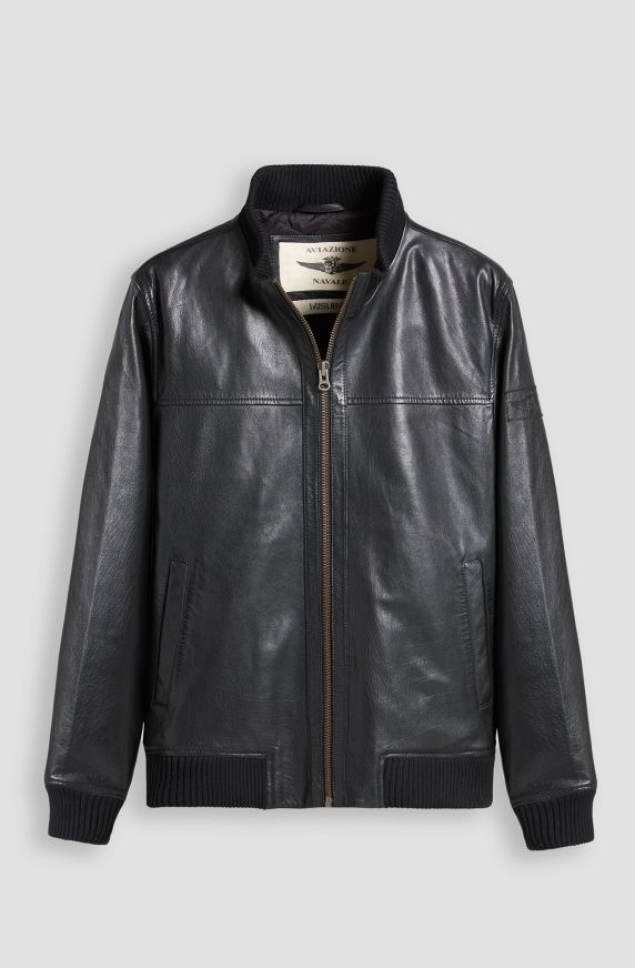 Aviazione Navale men's leather bomber jacket