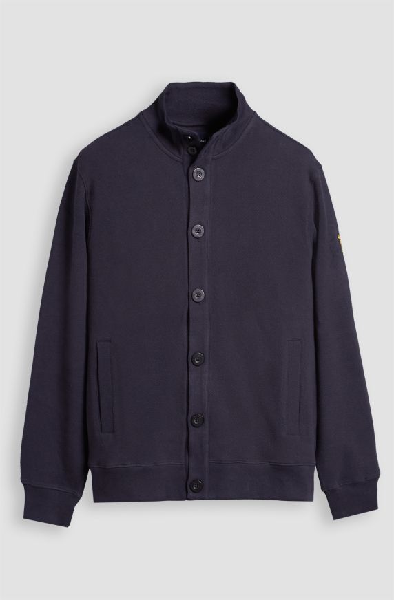 Felpa da uomo in cotone con bottoni