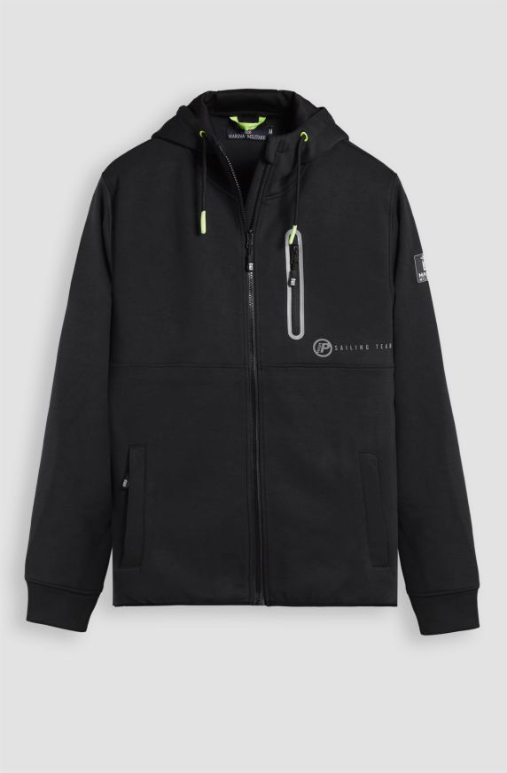 Felpa da uomo Sailing Team in interlok full zip