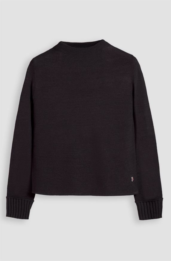 Maglione da donna in misto lana collo a vulcano