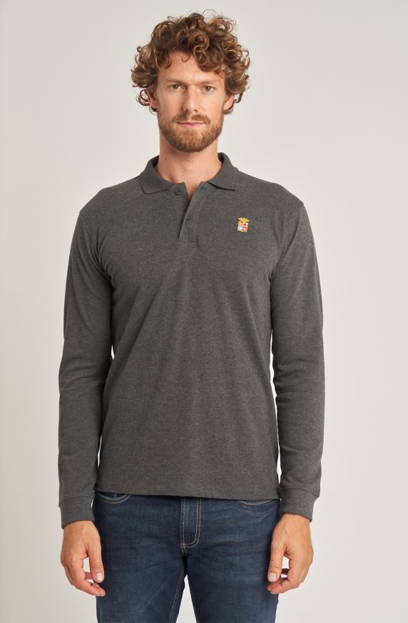 Polo uomo basica manica lunga regular fit