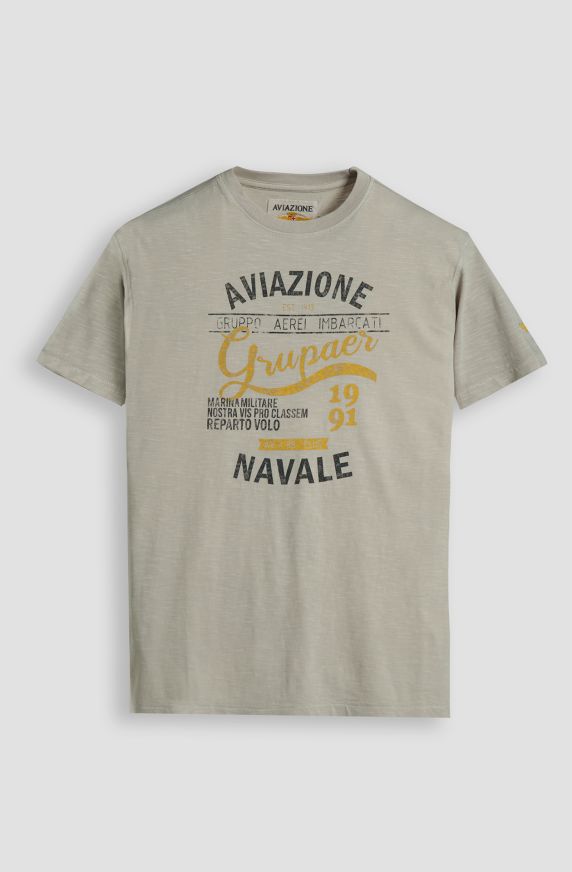 T-shirt da uomo in cotone slab