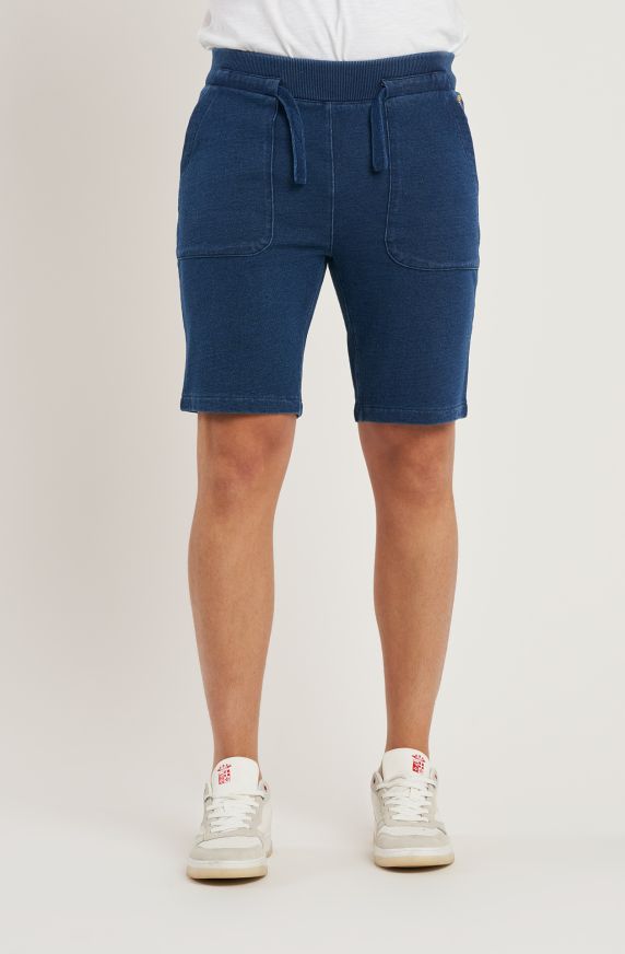 Bermuda da uomo in denim maglia