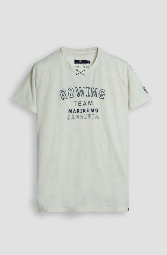 T-shirt da uomo Rowing Team in cotone slub