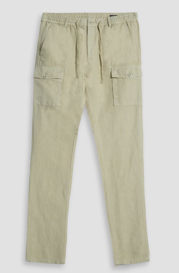 Pantaloni da uomo cargo in lino