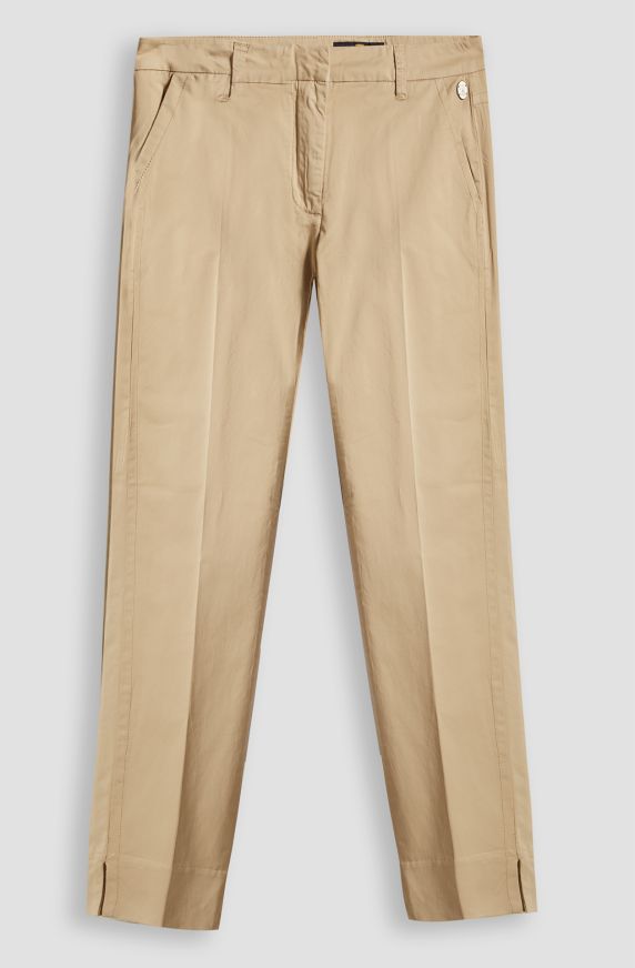 Pantaloni da donna chino in cotone elasticizzato