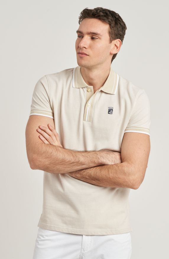 Polo da uomo in cotone piquet