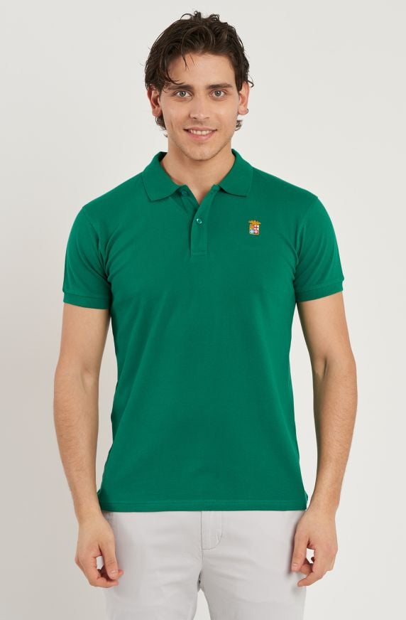 Polo da uomo Essenzials in cotone elasticizzato