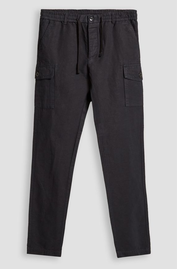 Pantaloni da uomo cargo in lino