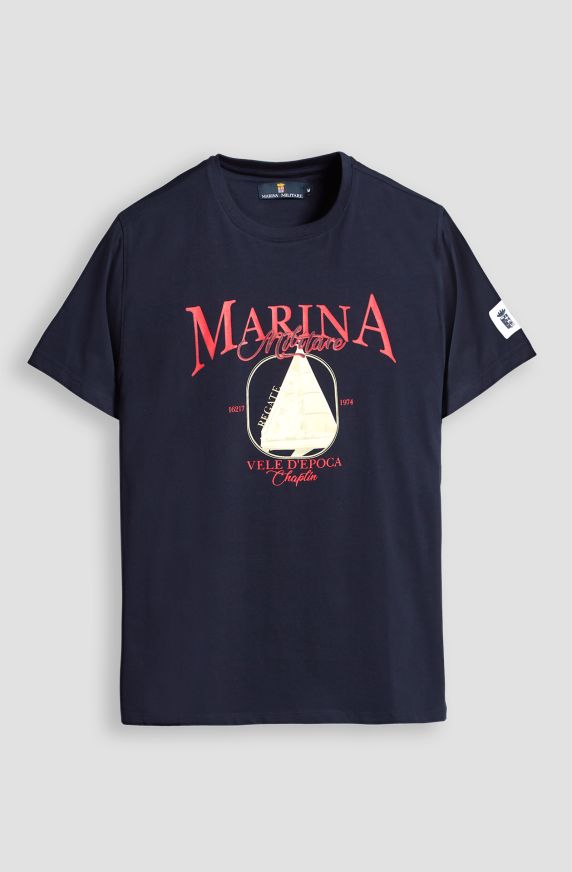 T-shirt da uomo Regate vele d'epoca in cotone