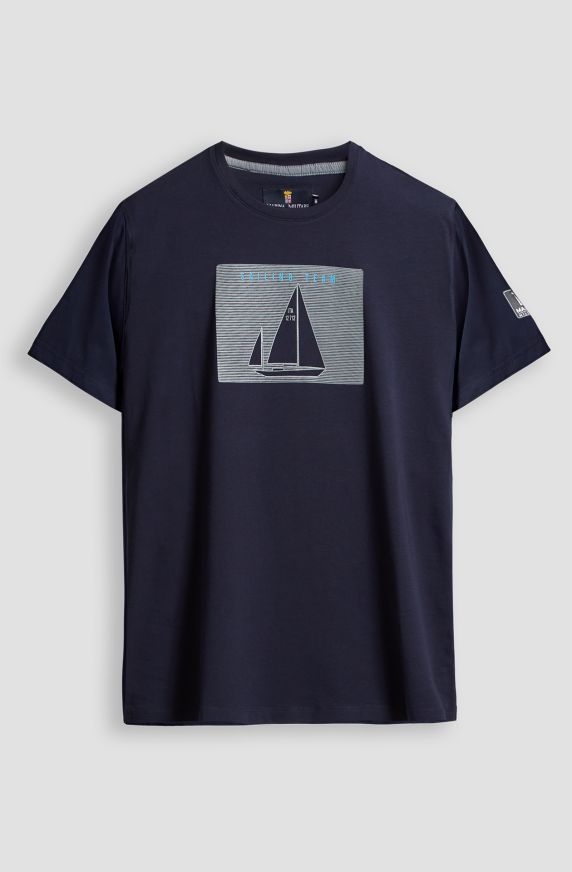 T-shirt da uomo Sailing Team in cotone