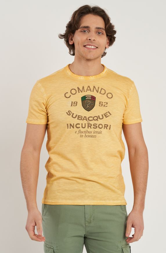T-shirt da uomo Arditi Incursori in cotone slub