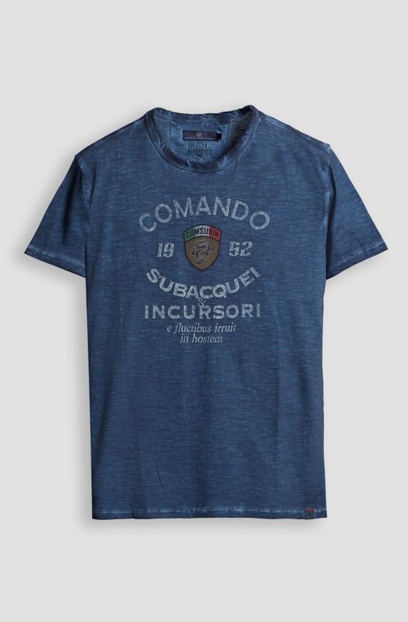 T-shirt da uomo COMSUBIN in cotone slub