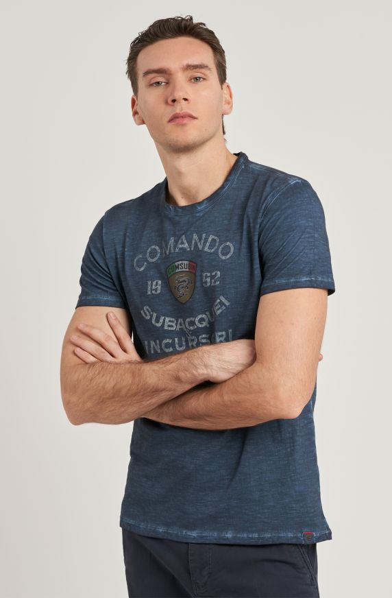 T-shirt da uomo COMSUBIN in cotone slub