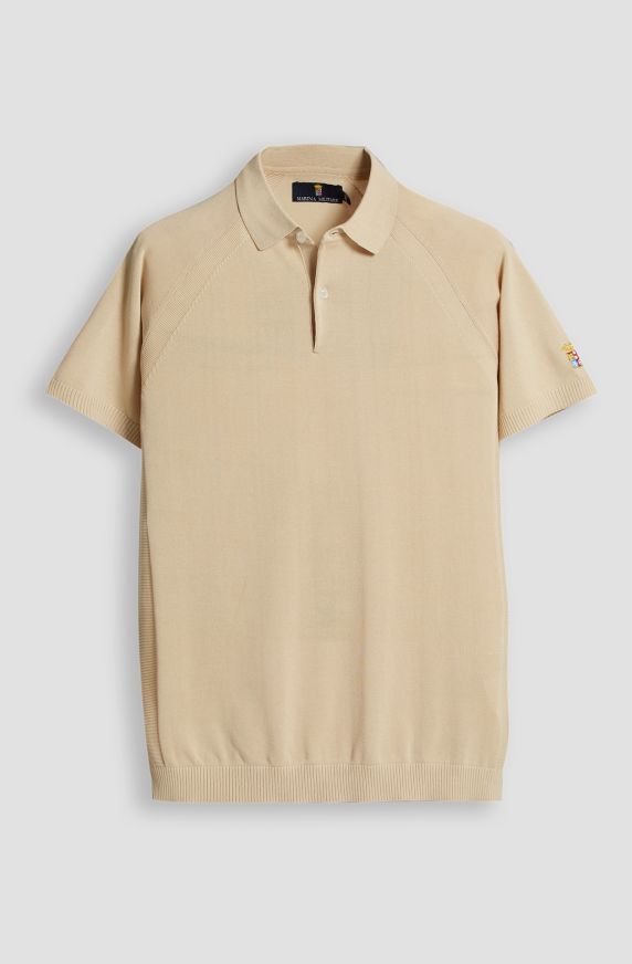 Polo in maglia da uomo misto cotone