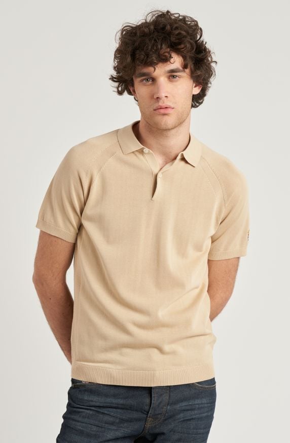 Polo in maglia da uomo misto cotone